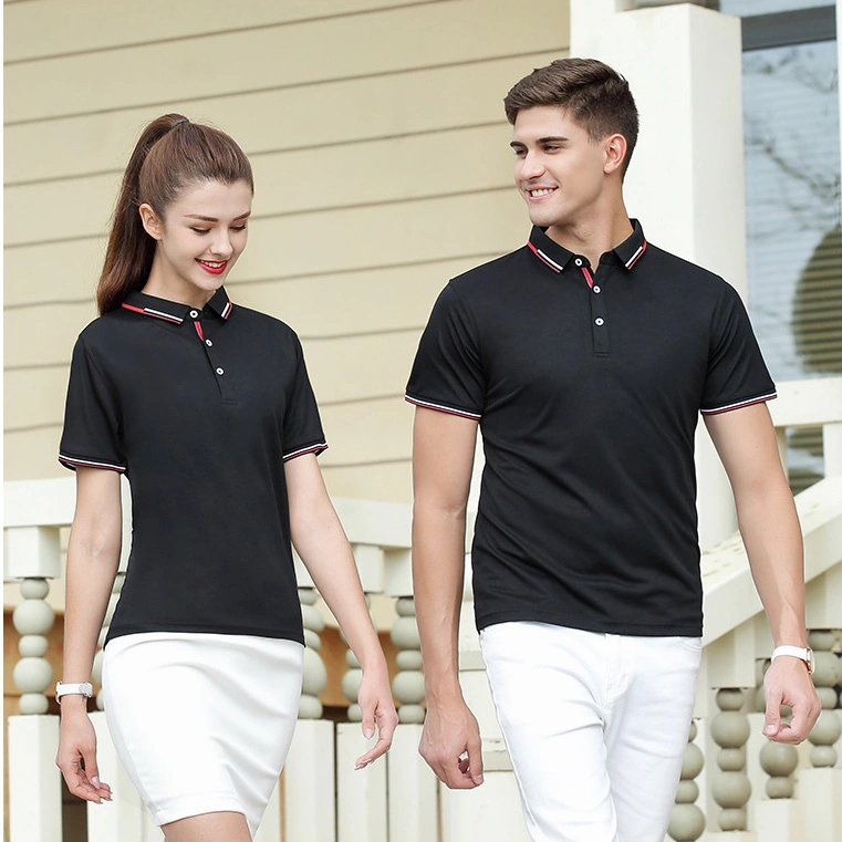 Custom Wholesale Short Sleeve Embroidery Printing Logo Commercial Polo Shirt