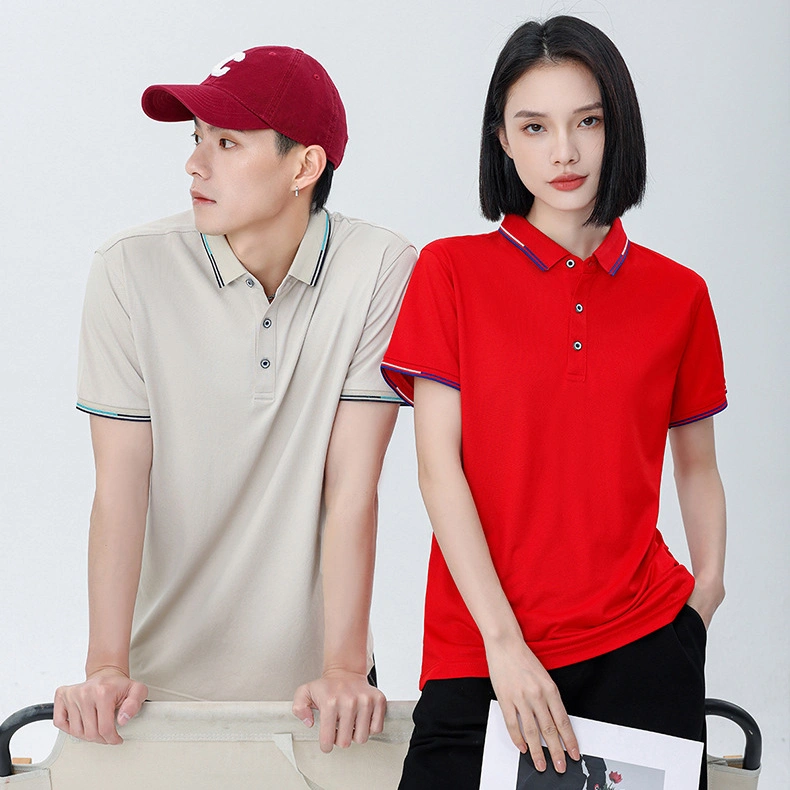 Summer High Quality Short Sleeve Personal Company Logo Custom Unisex Polo Shirt