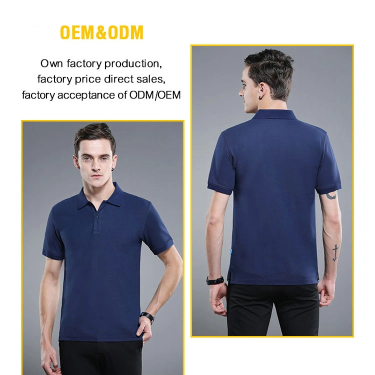 High Quality OEM Custom Logo Embroidery Mens Cotton Wholesale Golf Polo Shirt