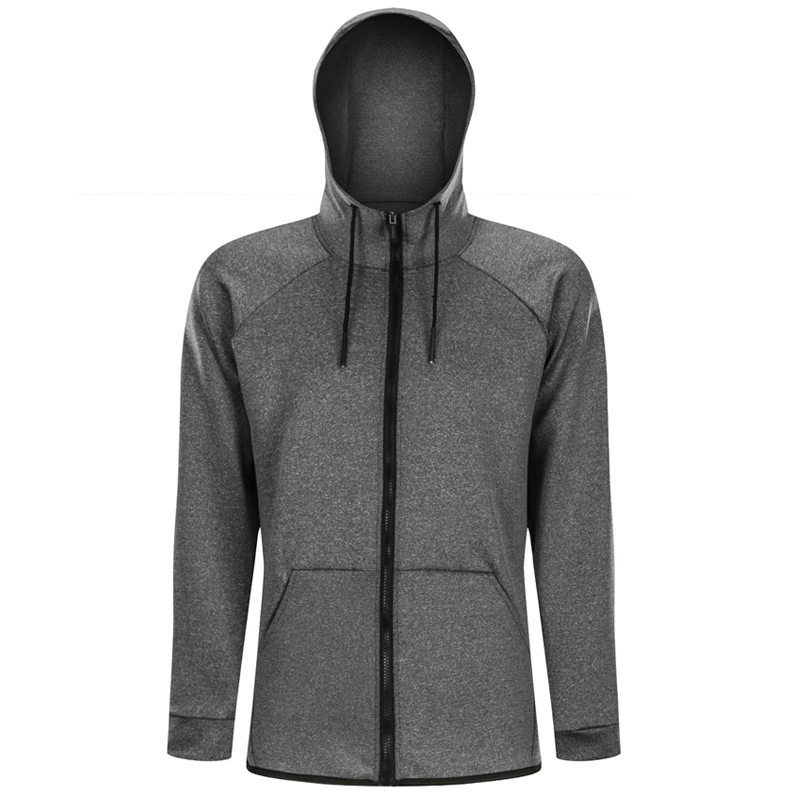 Autumn and Winter Breathable Slim Drawstring Hooded Jacket Sports Yoga Fitness Men&prime; S Hoodies Running Fitness Gym Sweatshirt