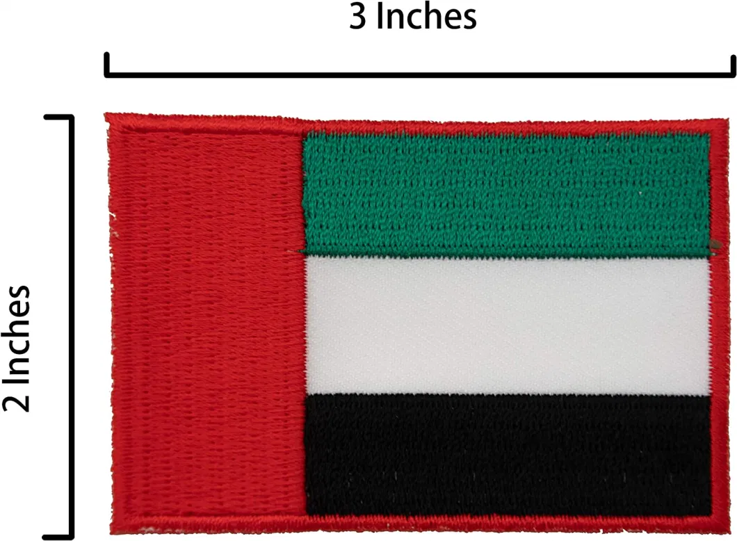 Custom Saudi Arabia Iron-on Backing Embroidery Patch/Badge/Emblem Customized Design Souvenir Gift Embroidered Wholesale Patch