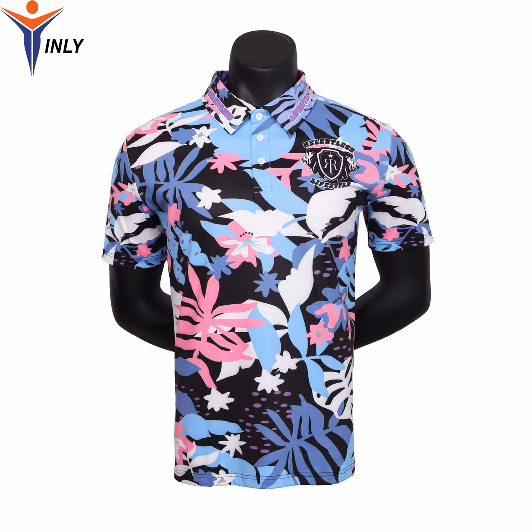 Custom Logo Men Cotton Sublimation Sports Golf Polo Shirt