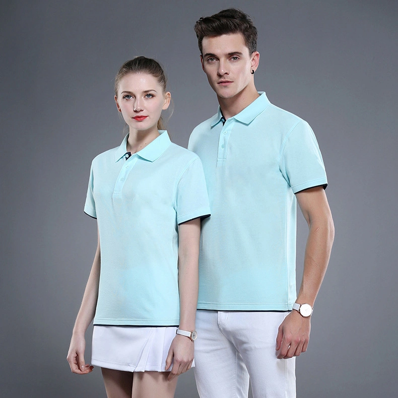 Wholesale High Quality Cotton Blank Unisex Custom Embroidered Logo Golf Polo Shirt