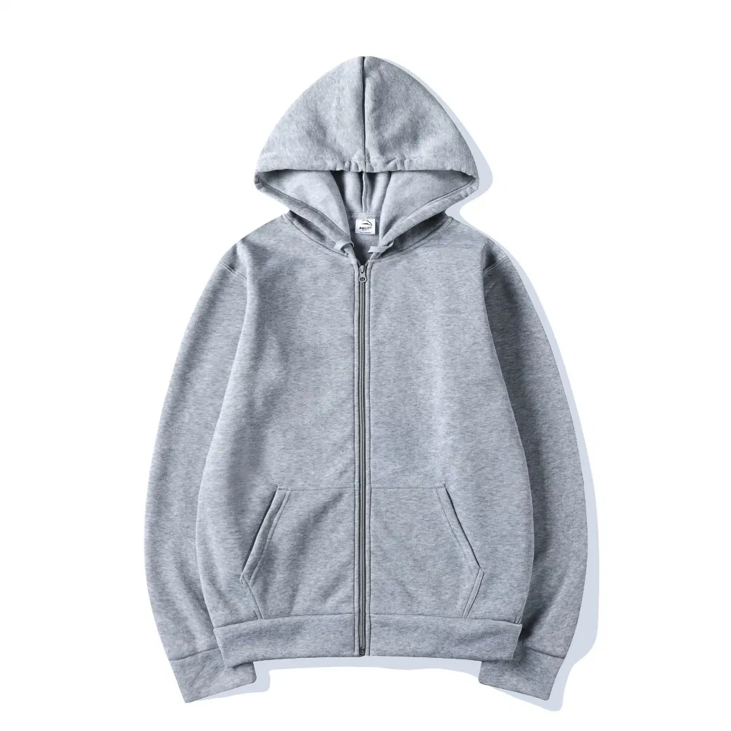 Wholesale Zip up Hoodie Men Custom Logo Sublimation Plain Pullover Hoodie Blank Plus Size Zipper Men&prime;s Hoodies &amp; Sweatshirts Manufacturers