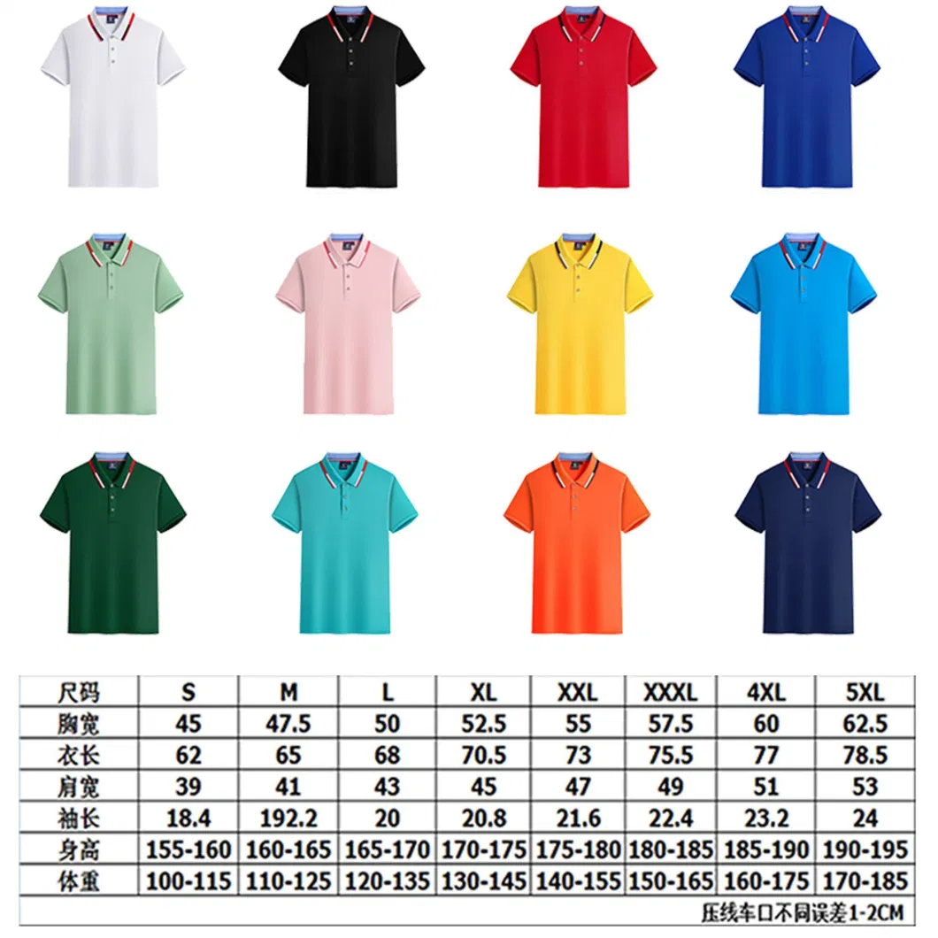 Factory Wholesale Custom Logo Cotton Summer High Quality Men Polo Shirt