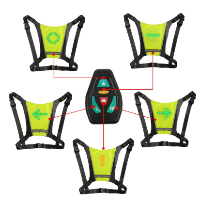 Sport Protective LED Luminous Signal Hi Visibility Cycling Vest Safety Vest