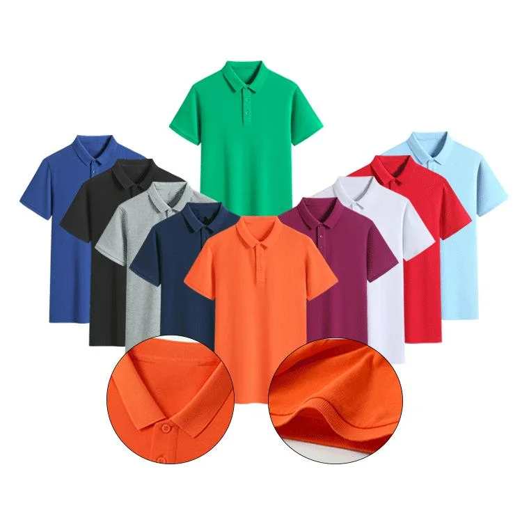 High Quality OEM Custom Logo Embroidery Mens Cotton Wholesale Golf Polo Shirt