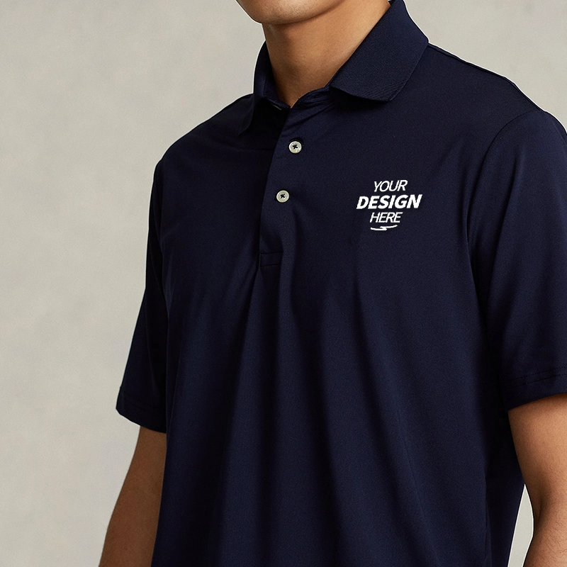 Custom Polo Shirt for Men Personalized Golf Jersey Embroidered or Print Text &amp; Logo 3 Sides