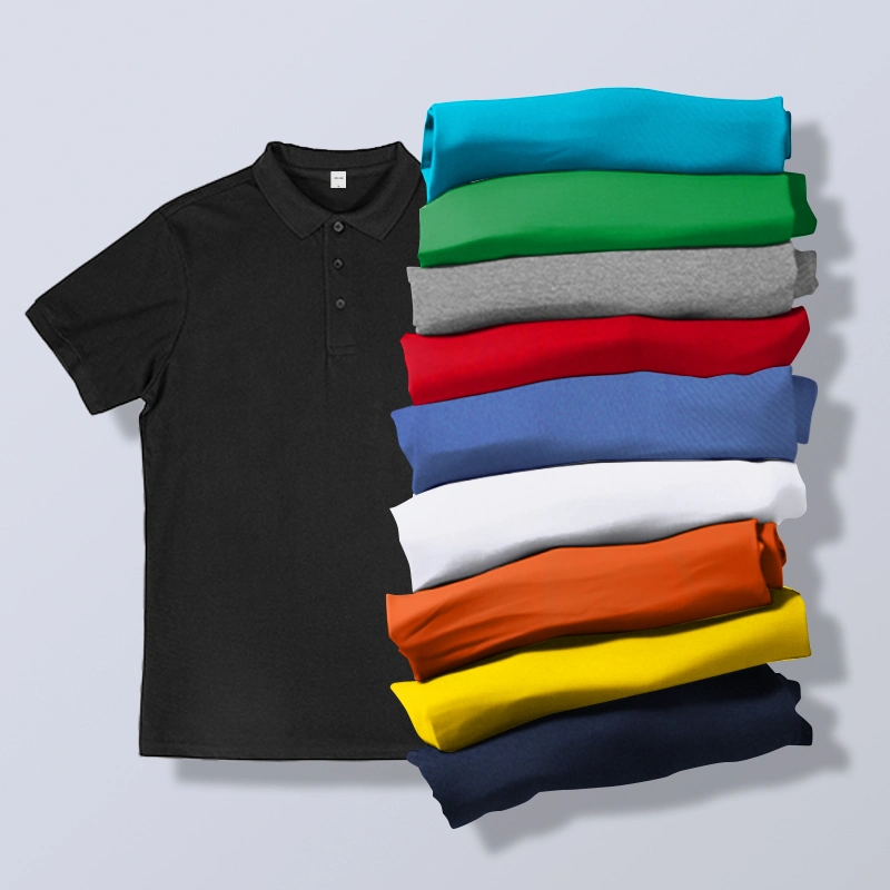 Heavyweight Short Sleeve Men&prime; S V-Neck Polo for Golf and Sports