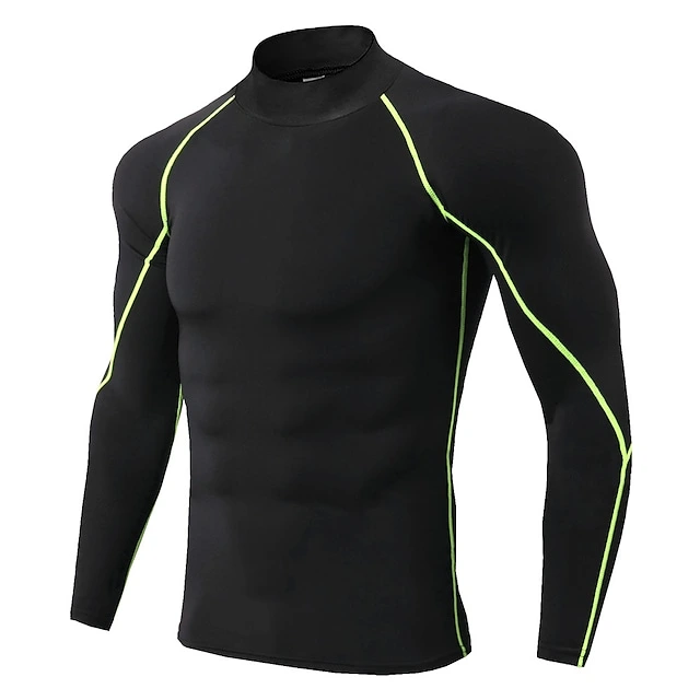 2024 Custom Workout Athletic 5% off Gym Compression Fashion Fitness Shirt Polyester Quick Dry Fitted Long Sleeves Shirts for Men