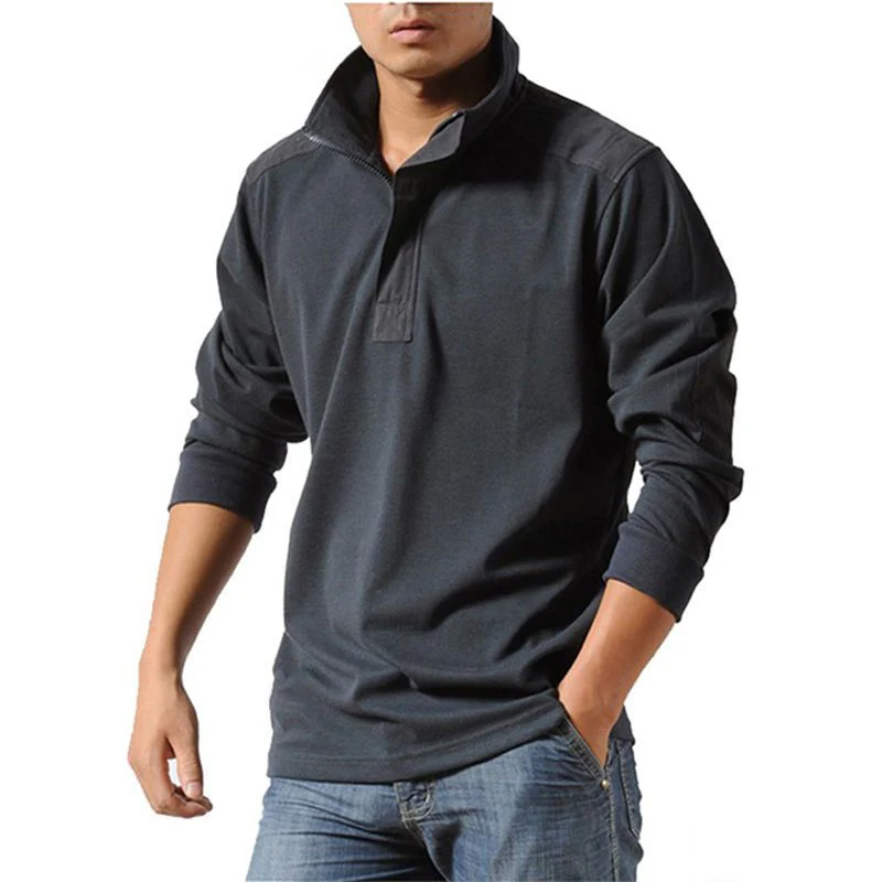 Casual Shirts Men Autumn Loose Long Sleeved Shirts