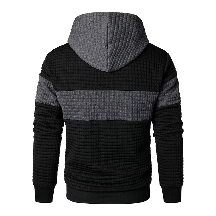 Men&prime;s Wholesale Cotton Sweatshirt Jacquard Fabric Hoodies