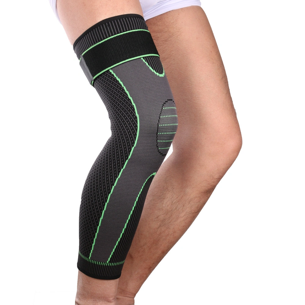 Full Leg Compression Knee Sleeve for Women Men Stretch Long Leg Sleeve Knee Support Brace for Running Basketball Football Cycling 1 PC Esg12999