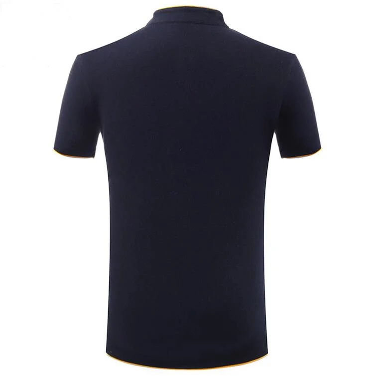 New Design Custom Men Cotton Solid Color Pique Polo Shirts