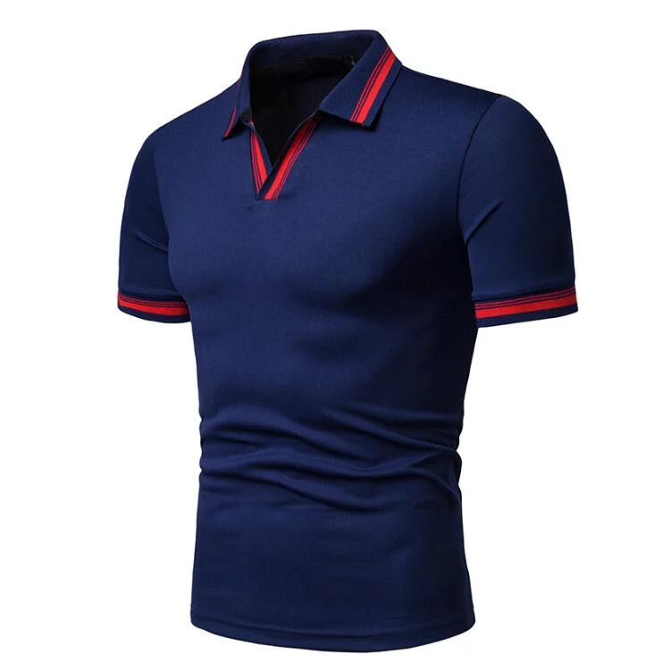 New Design Men&prime; S V Neck Polo Shirt