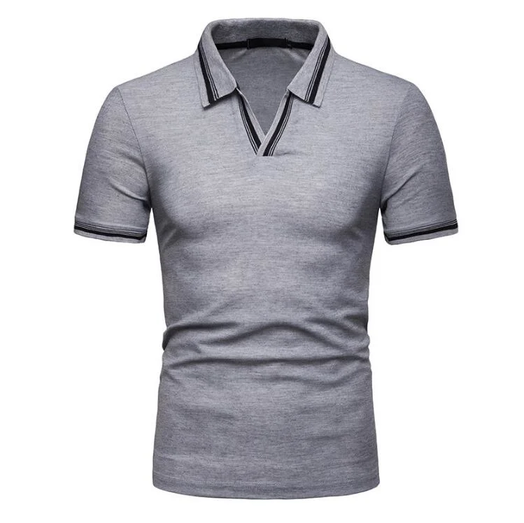 New Design Men&prime; S V Neck Polo Shirt