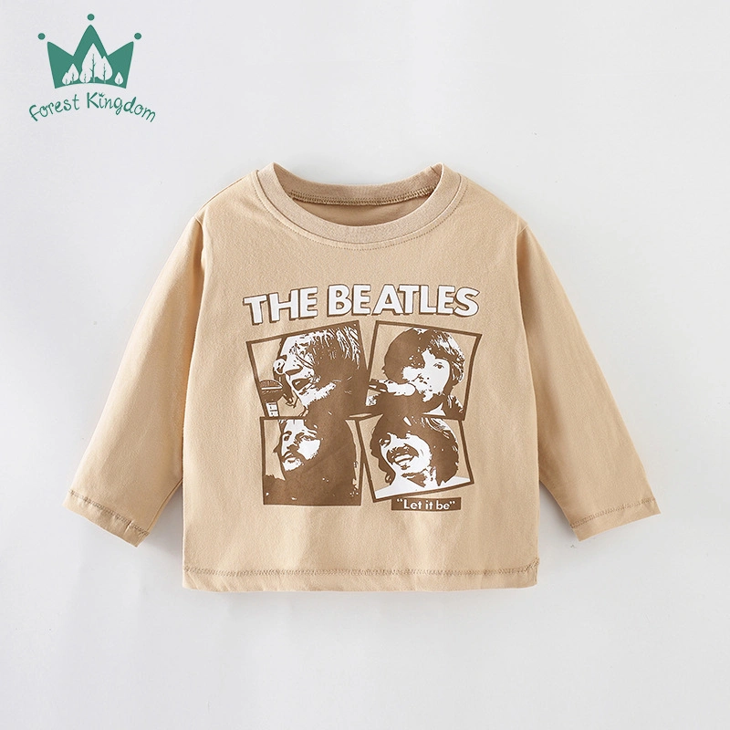 Spring and Autumn Boy Children&prime;s Long-Sleeved T-Shirt Casual Bottoming Shirt