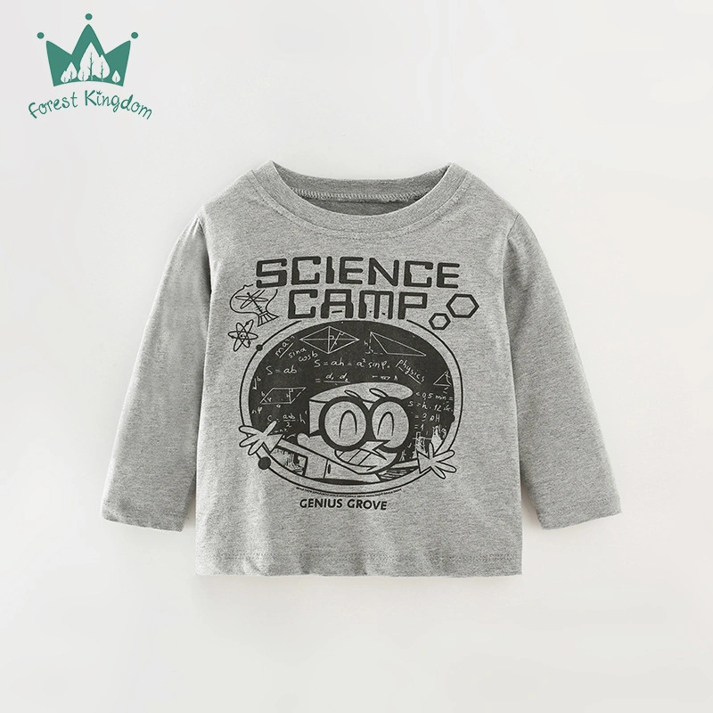 Spring and Autumn Boy Children&prime;s Long-Sleeved T-Shirt Casual Bottoming Shirt