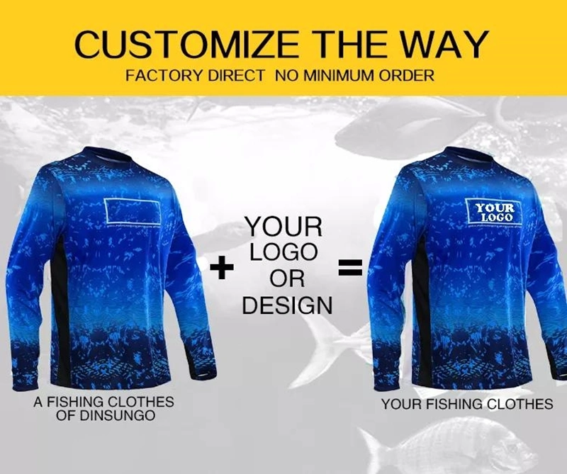 Custom Logo Upf 50 Fishing Wear Long Sleeve Hoodies Full Sublimation Polyester Fishing Shirt