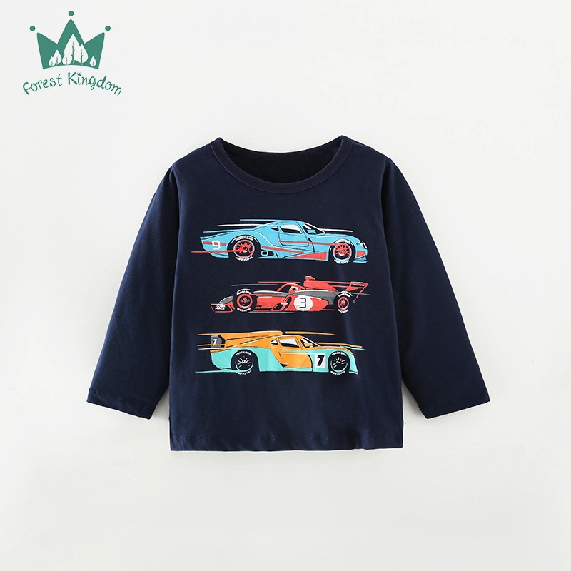 Spring and Autumn Boy Children&prime;s Long-Sleeved T-Shirt Casual Bottoming Shirt