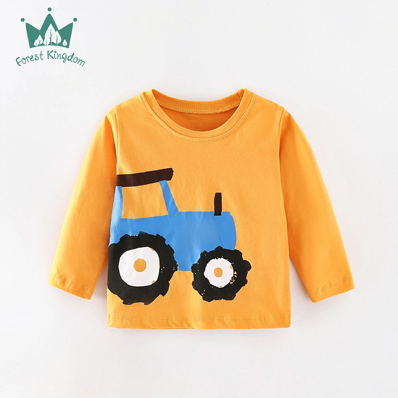 Spring and Autumn Boy Children&prime;s Long-Sleeved T-Shirt Casual Bottoming Shirt