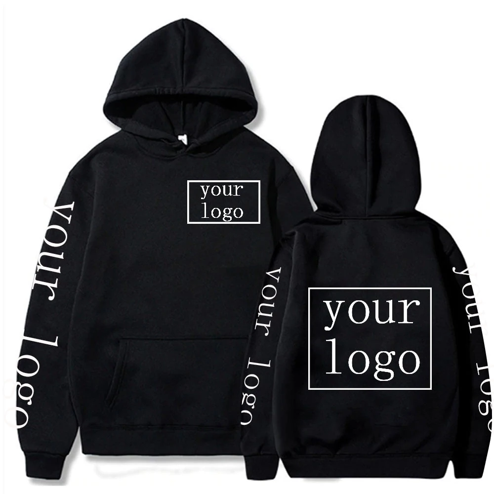 High Quality Men Cotton Fleece Custom Blank Us Size Hoodie Fashion Print Logo Kange Pockets Hoodie