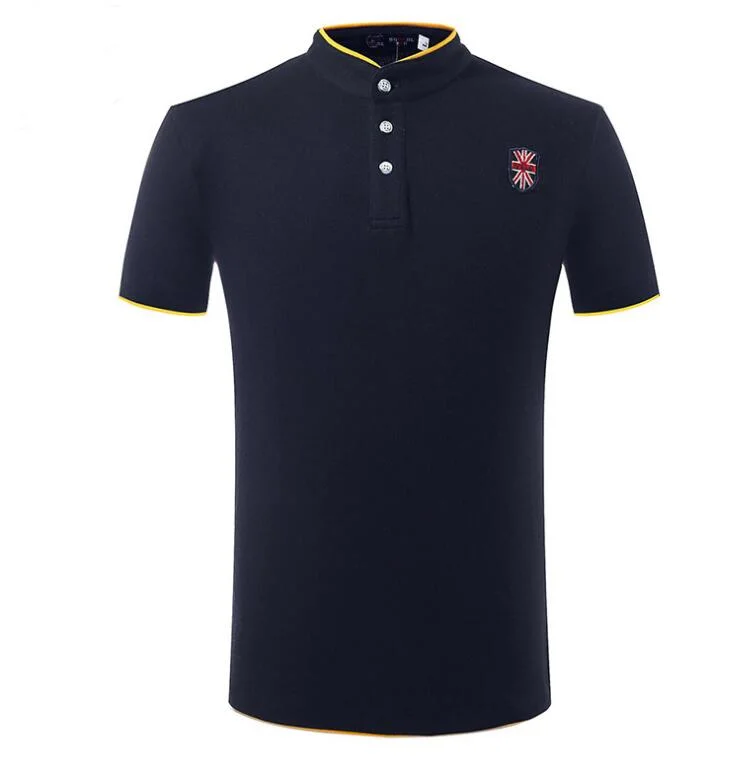 New Design Custom Men Cotton Solid Color Pique Polo Shirts