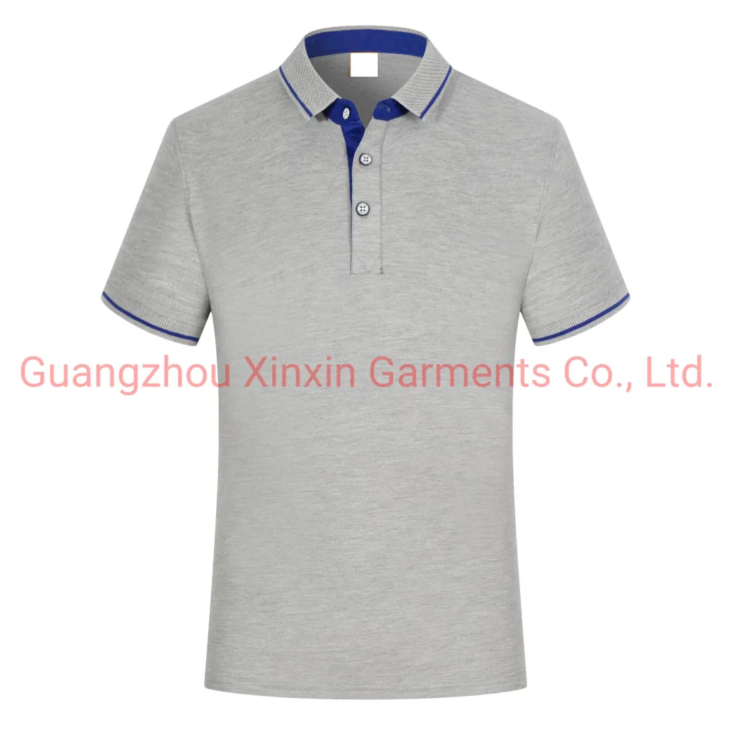 Custom Printed Embroidered T-Shirt Promotion Workwear Golf Grey Shirt Polo Shirt 1878A