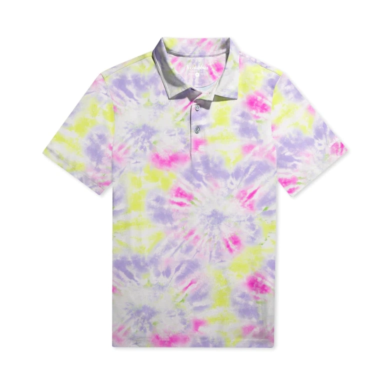 2024 High Quality Custom Wholesale Polo Clothes Men Sublimation Tie-Dye Golf Clothes Printed Polo Shirt