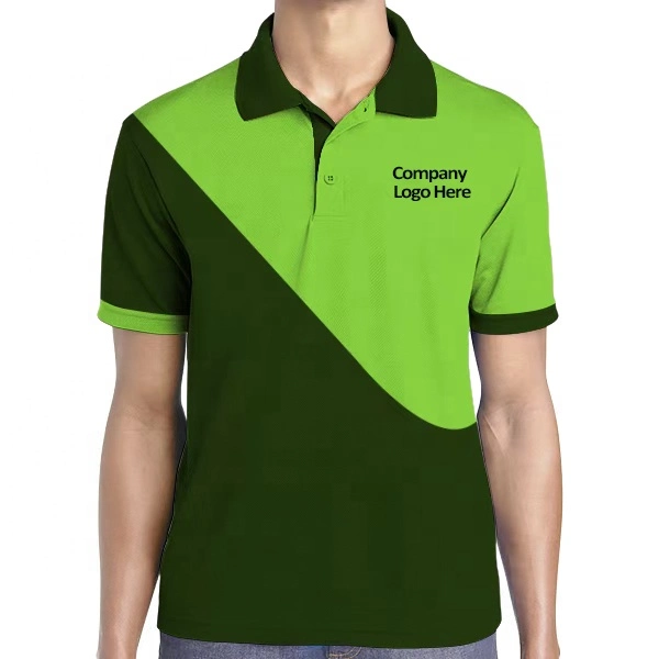 Company Uniform Tshirt Staff Work Polo Shirt Pique Polyester with Embroidery Logo Breathable Company Uniform Shirts