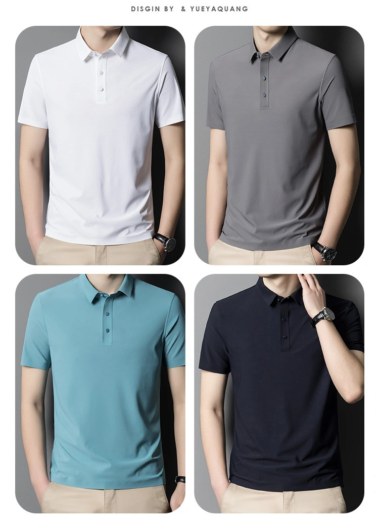 Factory Wholesale Cotton Spandex/Pique 100% Cotton/ Cotton Polyester Customized Summer Loose High Quality Men Polo Shirt