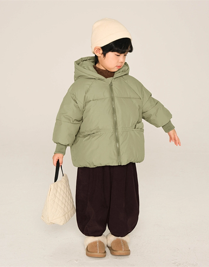 Boys&prime; Pullover Low MOQ Autumn and Winter Round Neck and Fleece Hoodie