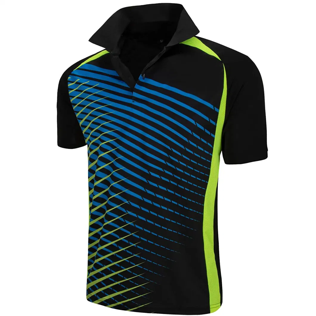 Custom OEM High Quality Quick Dry Full Sublimation Print Men&prime;s Polo T-Shirt Logo Breathable Sports Golf Shirt