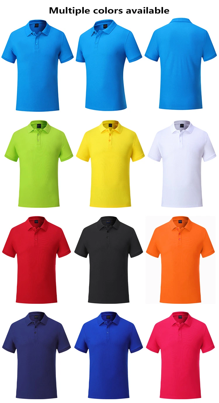 Wholesale Cotton Embroidered Custom Golf Solid Color Polo Shirt Pique Polo Short Sleeve Polo Shirts for Men