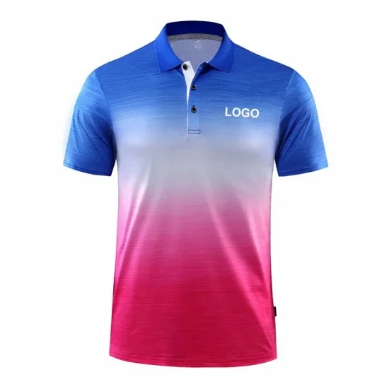 Factory Custom Polo Collar Sublimated Clothing Golf Polo Shirt for Men