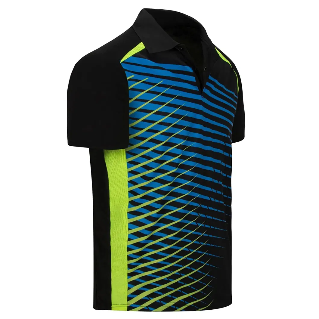 Custom OEM High Quality Quick Dry Full Sublimation Print Men&prime;s Polo T-Shirt Logo Breathable Sports Golf Shirt