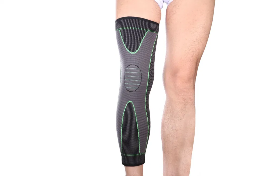 Full Leg Compression Knee Sleeve for Women Men Stretch Long Leg Sleeve Knee Support Brace for Running Basketball Football Cycling 1 PC Esg12999