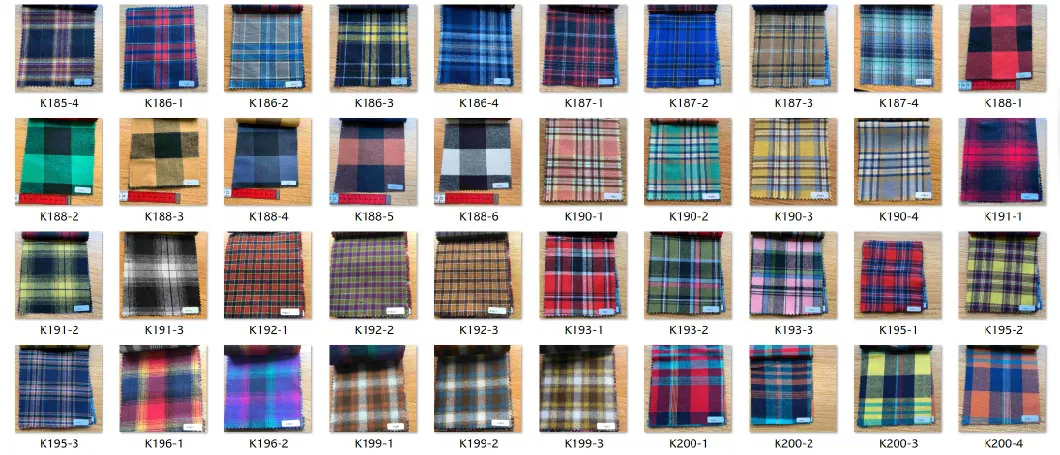 Wholesale Purple Black Plaid Long Sleeve Flannel Shirt Custom Logo Color Flannel Shirts for Men