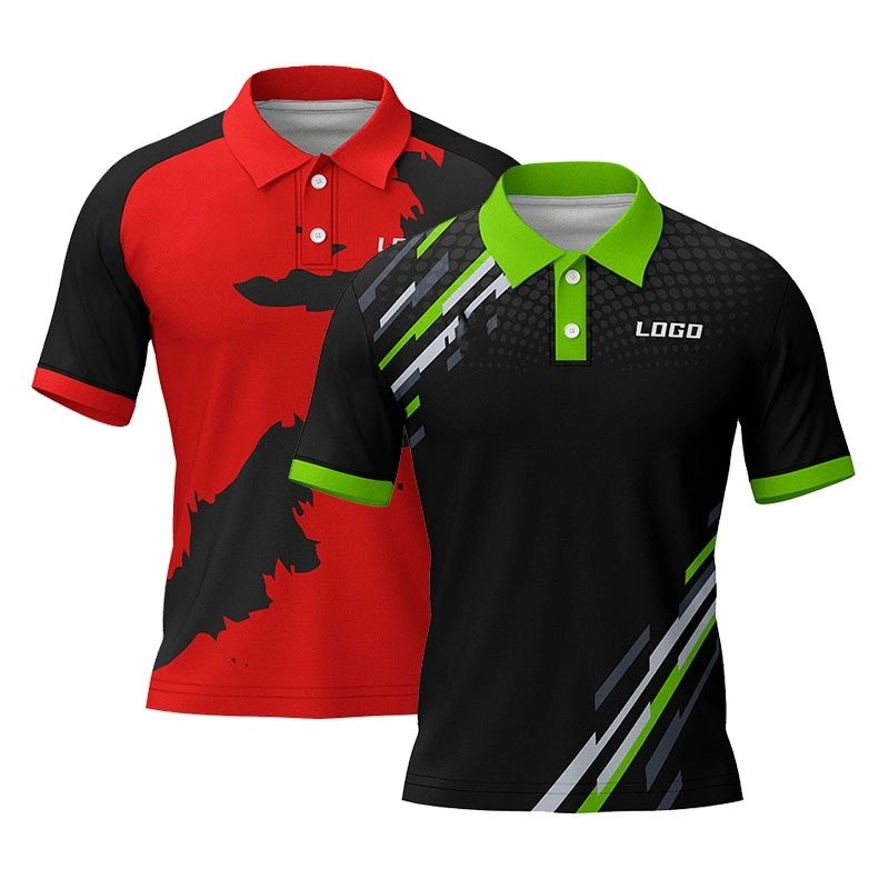 Personalized Pattern Sublimation Printing Men Clothes Custom Polo Shirt