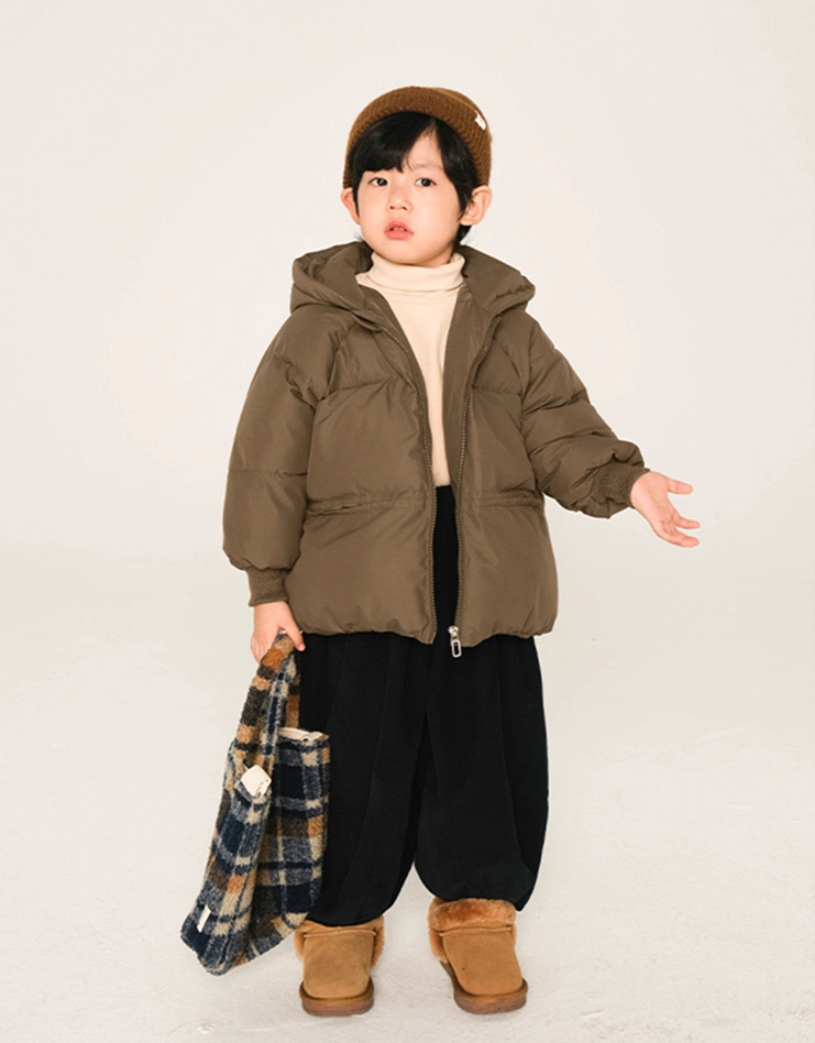 Boys&prime; Pullover Low MOQ Autumn and Winter Round Neck and Fleece Hoodie