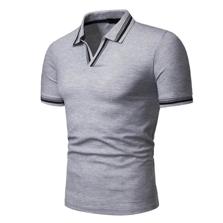 New Design Men&prime; S V Neck Polo Shirt