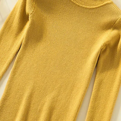 Autumn Winter Slim Black Pullover Sweater Female Tight Knit Sweater