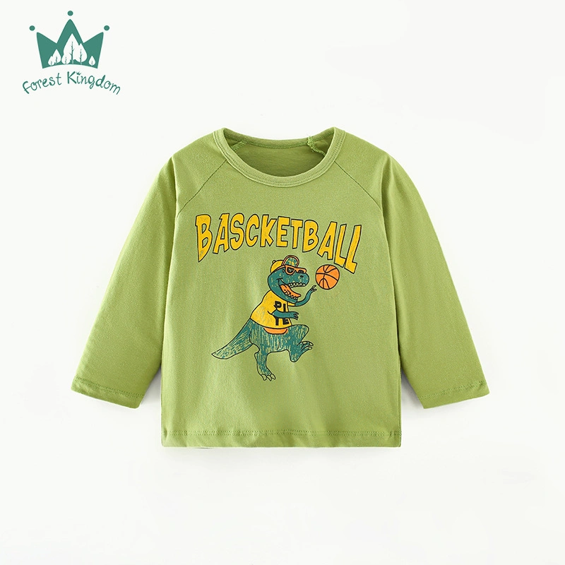 Spring and Autumn Boy Children&prime;s Long-Sleeved T-Shirt Casual Bottoming Shirt