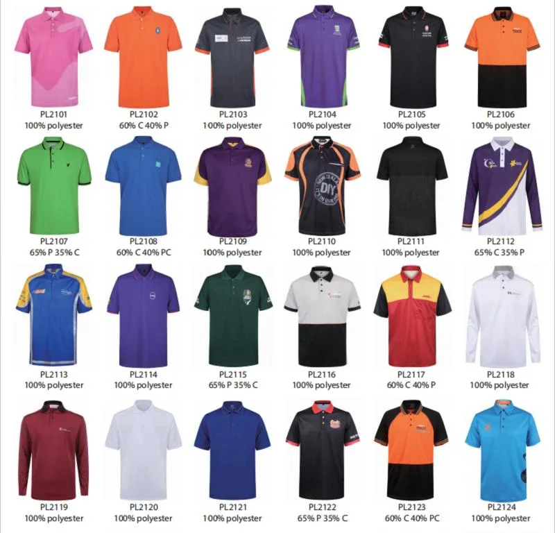 Personalized Custom Quick Dri Shirts with Embroidery Logo Breathable Cool Polyester Company Uniforms Tshirts