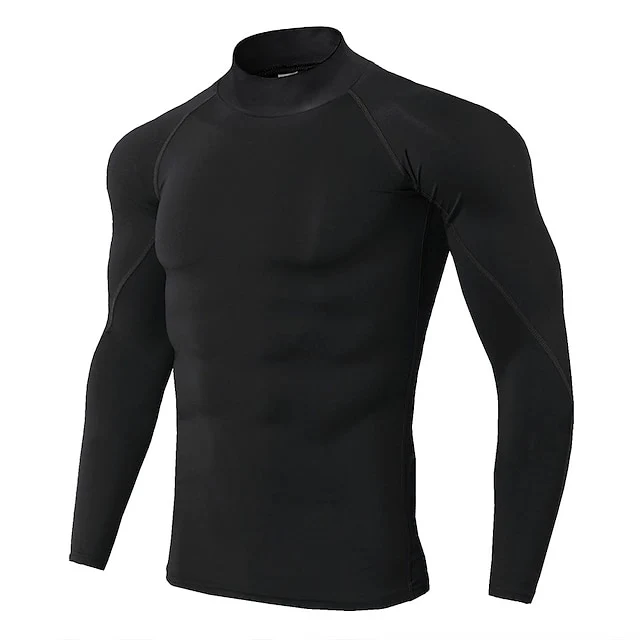 2024 Custom Workout Athletic 5% off Gym Compression Fashion Fitness Shirt Polyester Quick Dry Fitted Long Sleeves Shirts for Men