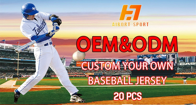 Aibort High Quality Embroidered Quick Dry Polyester Baseball Jersey Custom Made Sublimation Tie Dye Baseball Jerseys Shirt