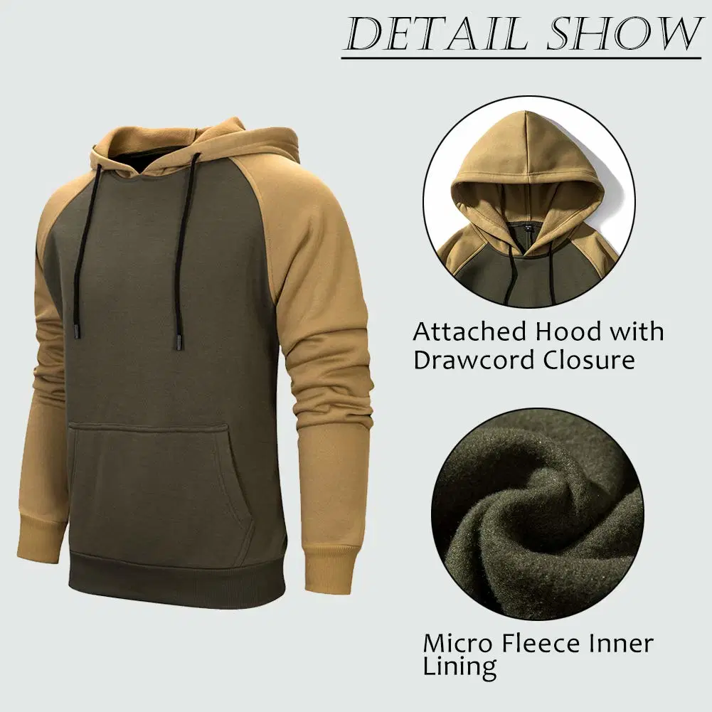 High Quality Men Cotton Fleece Custom Blank Us Size Hoodie Fashion Print Logo Kange Pockets Hoodie