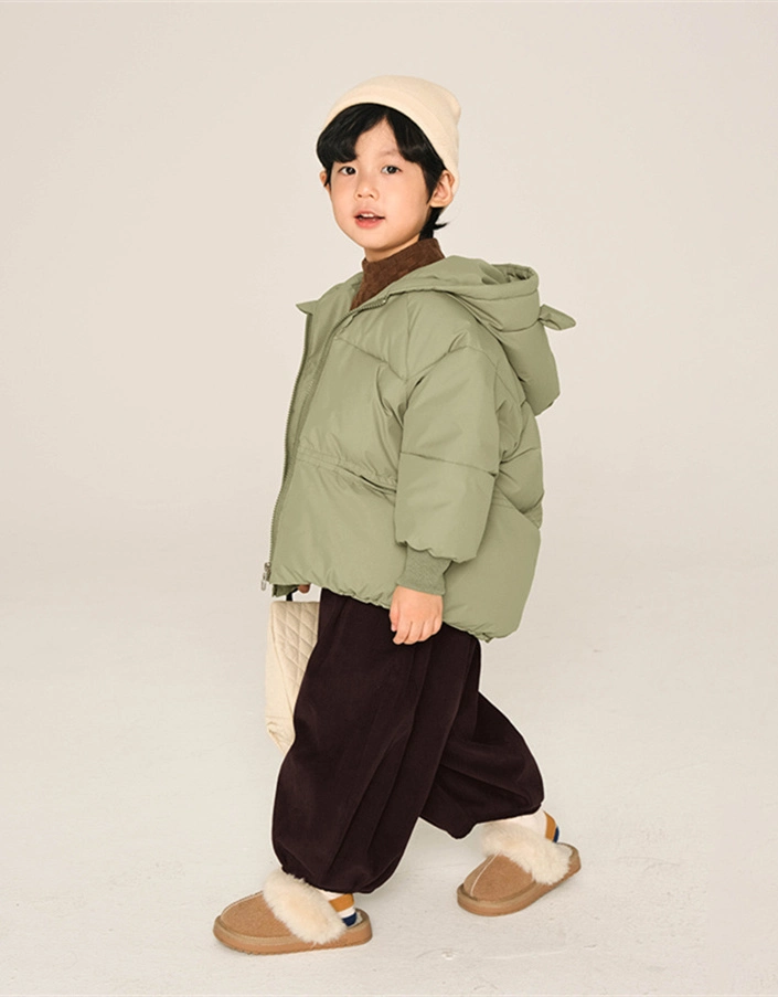 Boys&prime; Pullover Low MOQ Autumn and Winter Round Neck and Fleece Hoodie