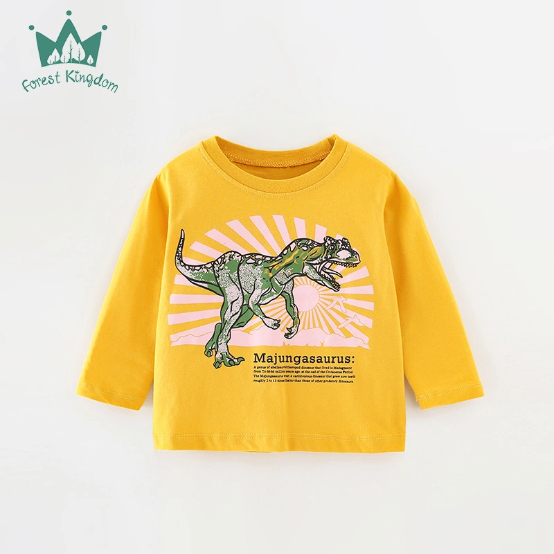 Spring and Autumn Boy Children&prime;s Long-Sleeved T-Shirt Casual Bottoming Shirt