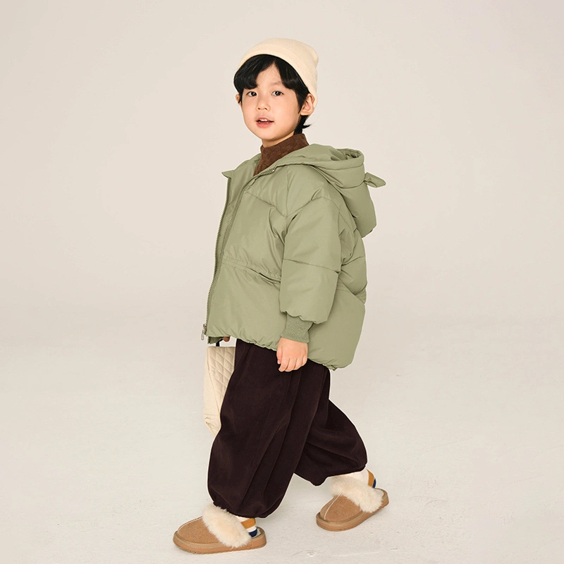 Boys&prime; Pullover Low MOQ Autumn and Winter Round Neck and Fleece Hoodie